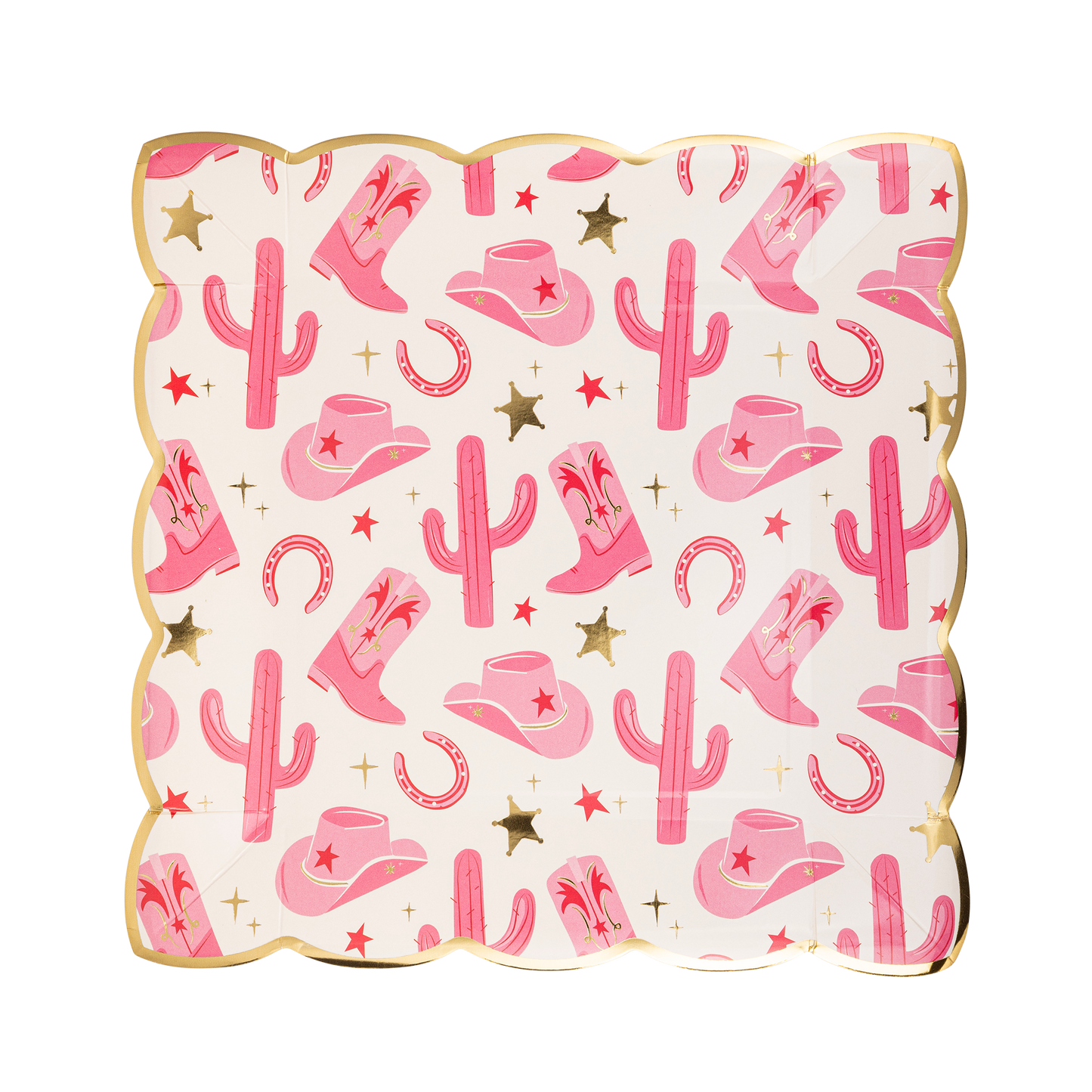 Pink Cowgirl Plate