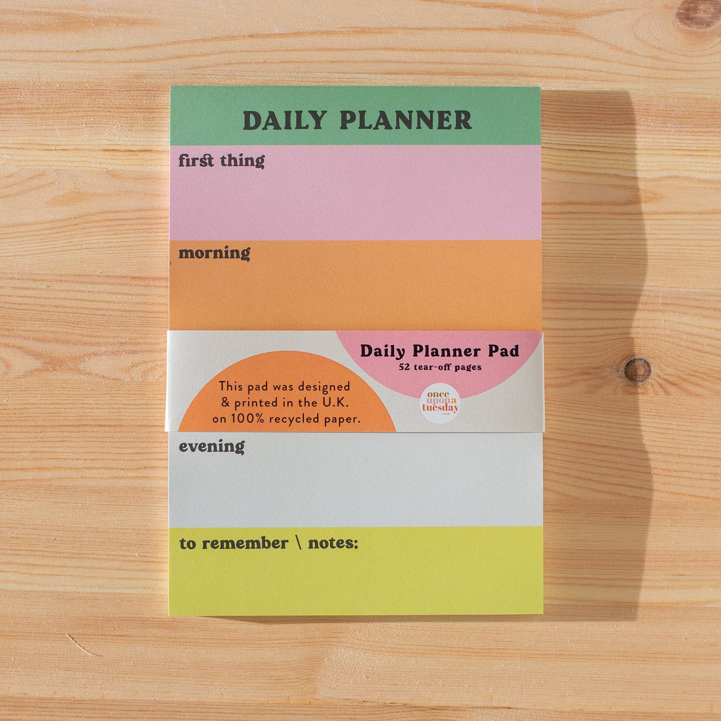 Color Block Notepad | Daily Planner Pad