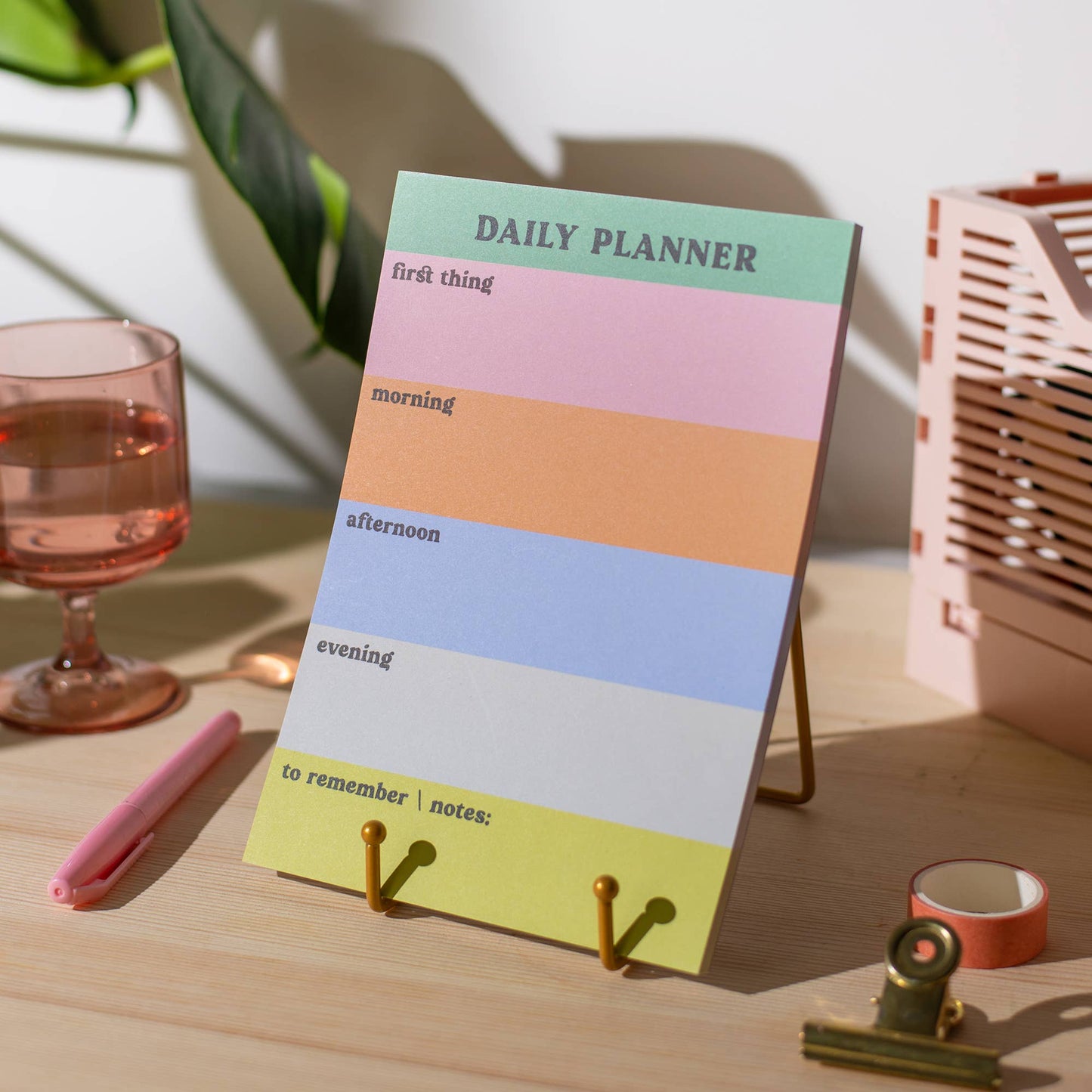 Color Block Notepad | Daily Planner Pad