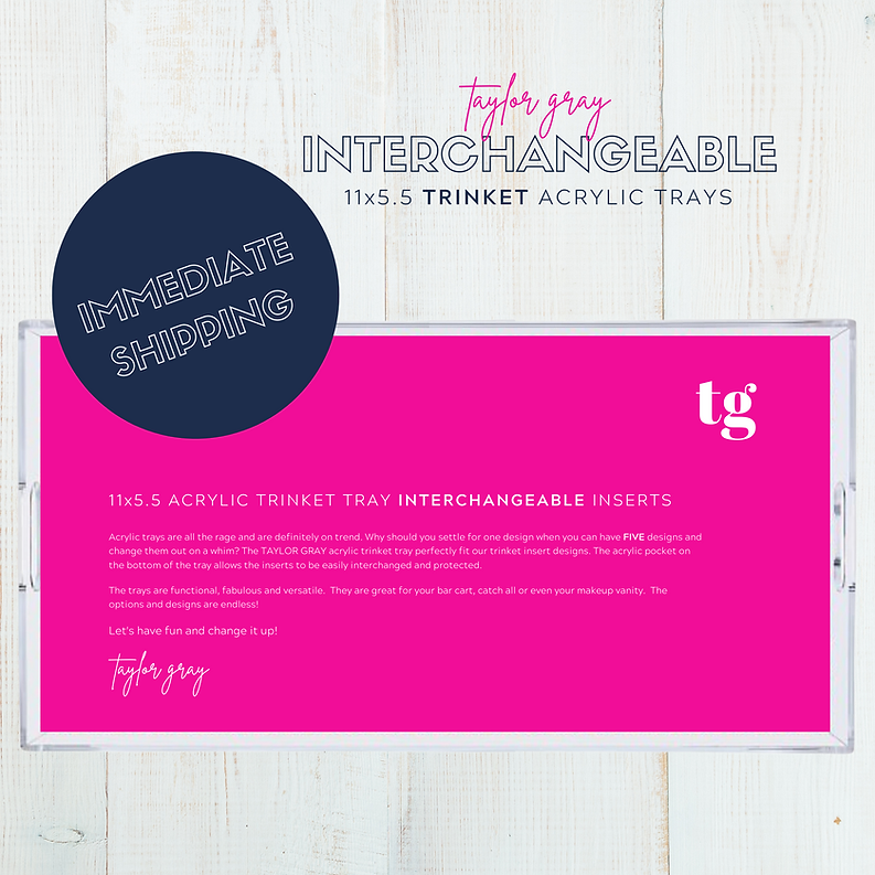 Acrylic Interchangeable Tray | Small