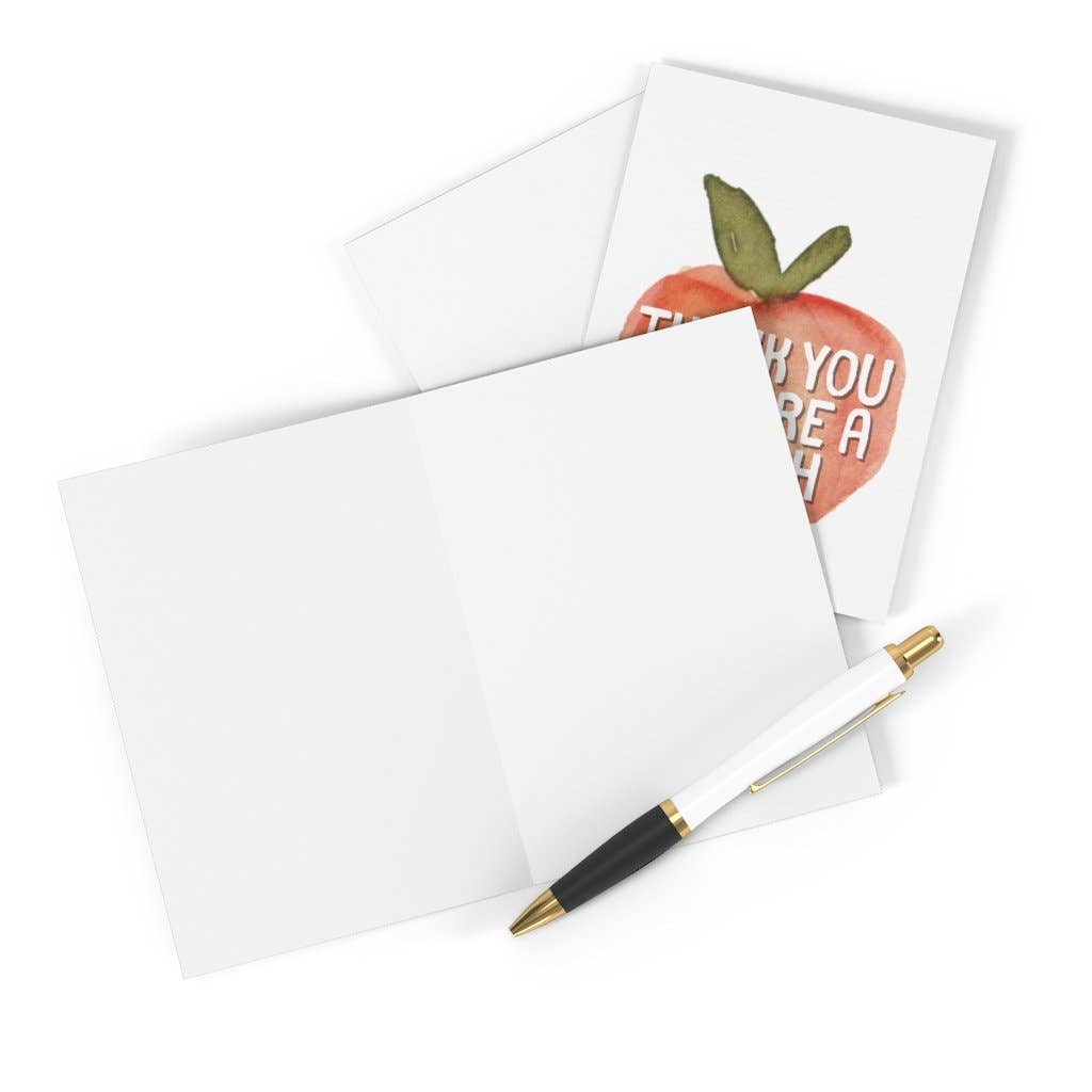 Thank You, You Are A Peach Greeting Card