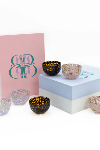 Hand Blown Snack Bowl Set