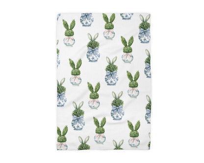 Topiary Bunny Tea Towel