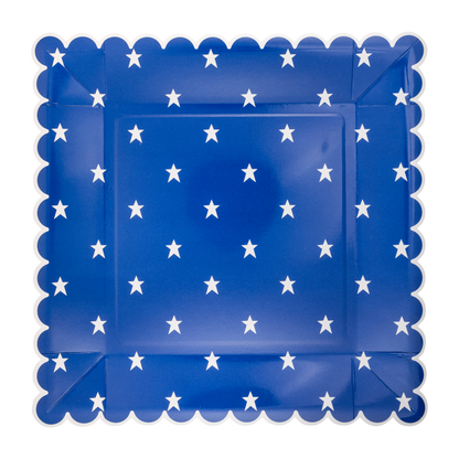 Red & Blue Star Plate Set