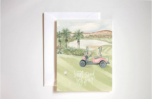 Best Dad By Par Card