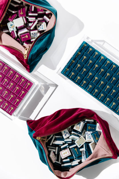 Deco Velvet Tile Bag