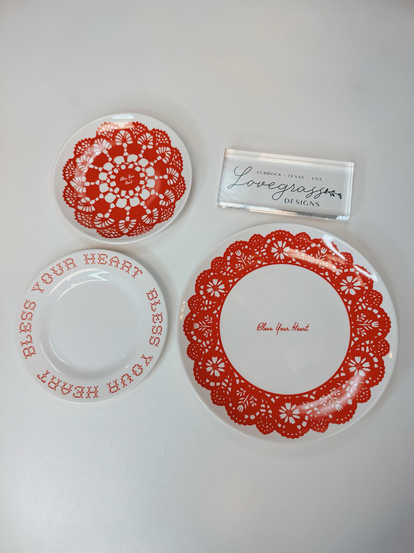 Bless Your Heart Dinner Plate | Melamine