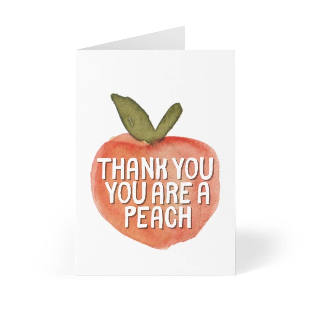 Thank You, You Are A Peach Greeting Card