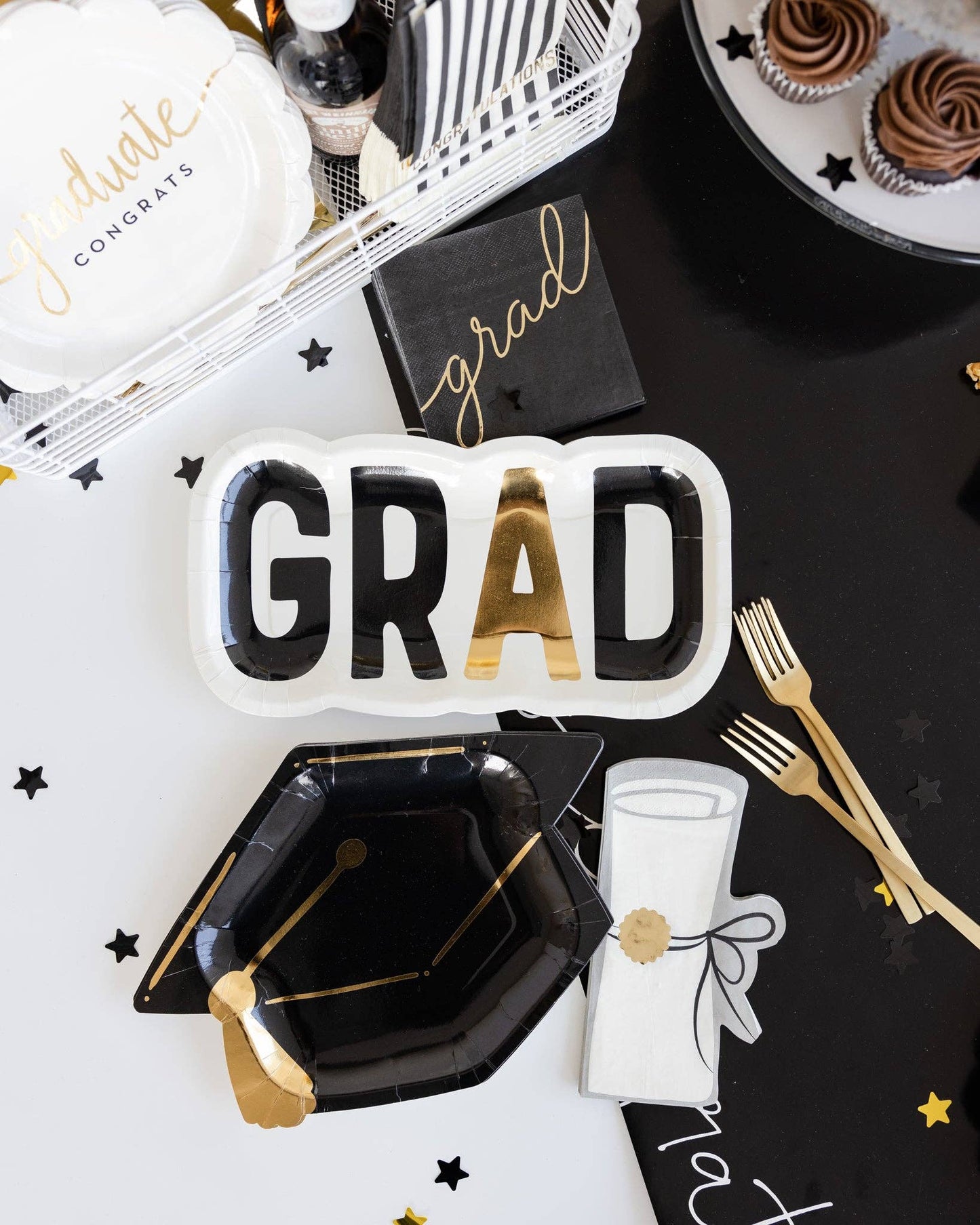 Graduation Cap Paper Plate