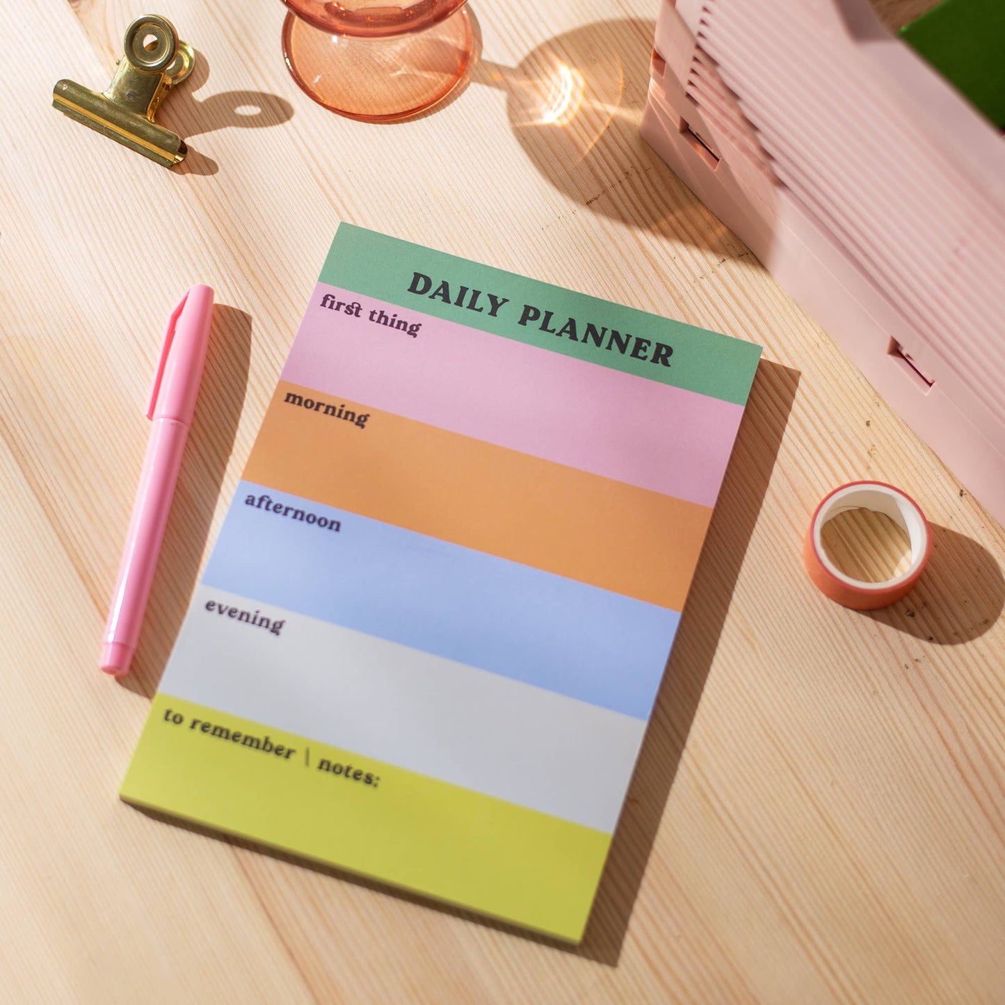 Color Block Notepad | Daily Planner Pad