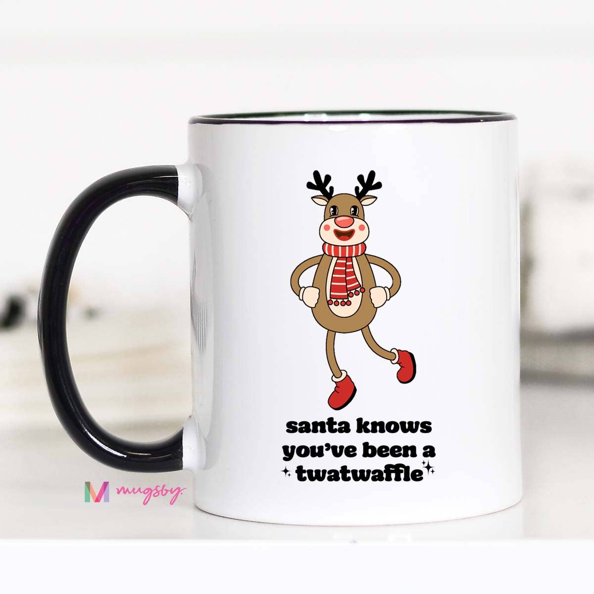 Santa Knows, Twatwaffle Mug