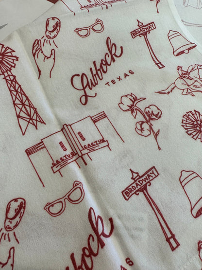 Lubbock Tea Towel