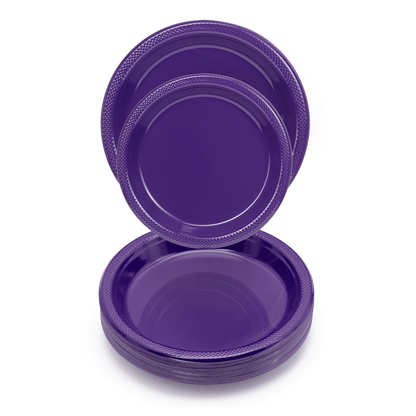 Purple Plastic Plates (9in./50ct.)