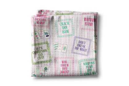 Mahjong Sayings Tea Towel