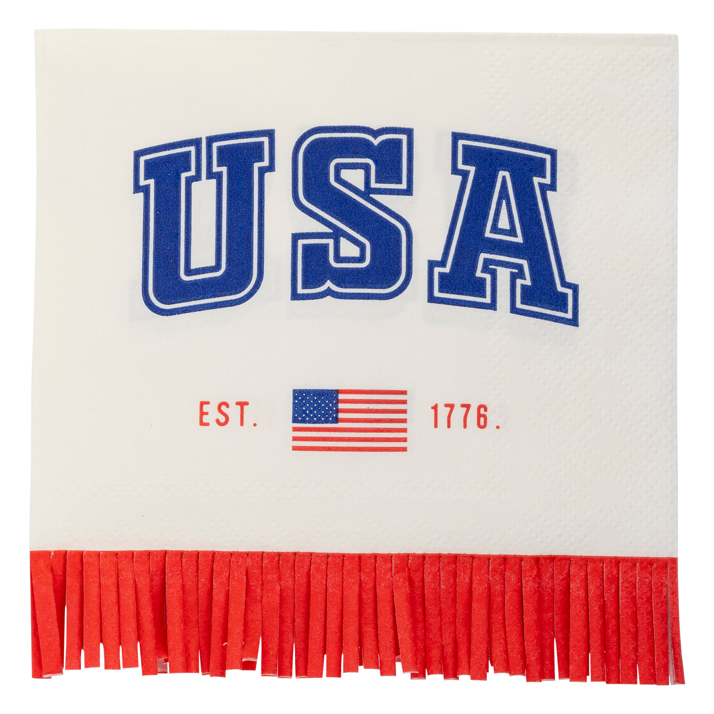 USA Fringe Cocktail Napkin