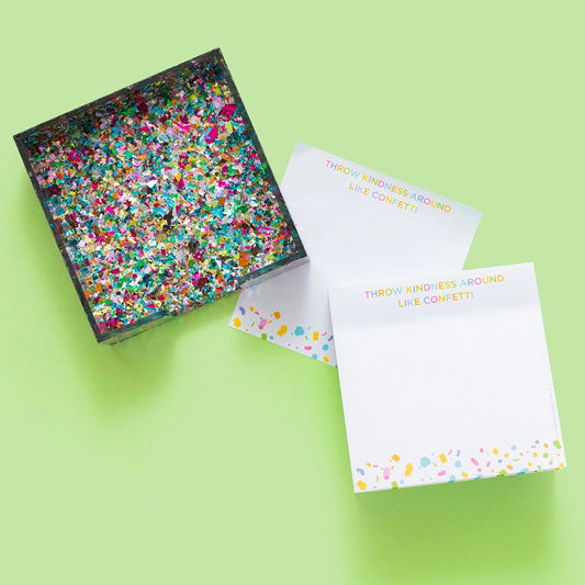 Throw Kindness Around Like Confetti Stickies + Acrylic Holder