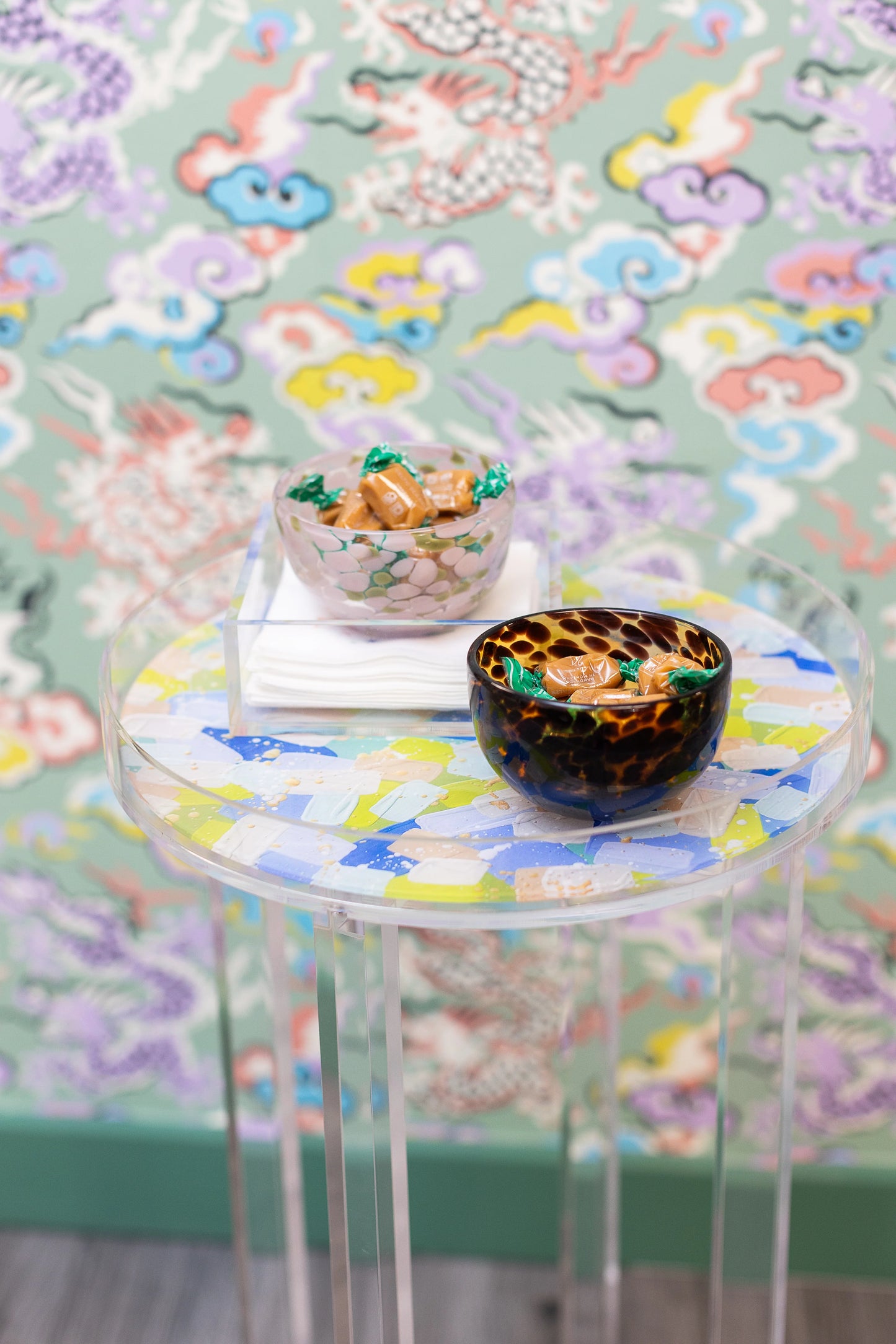 Hand Blown Snack Bowl Set