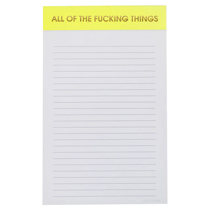 All The F*cking Things Notepad