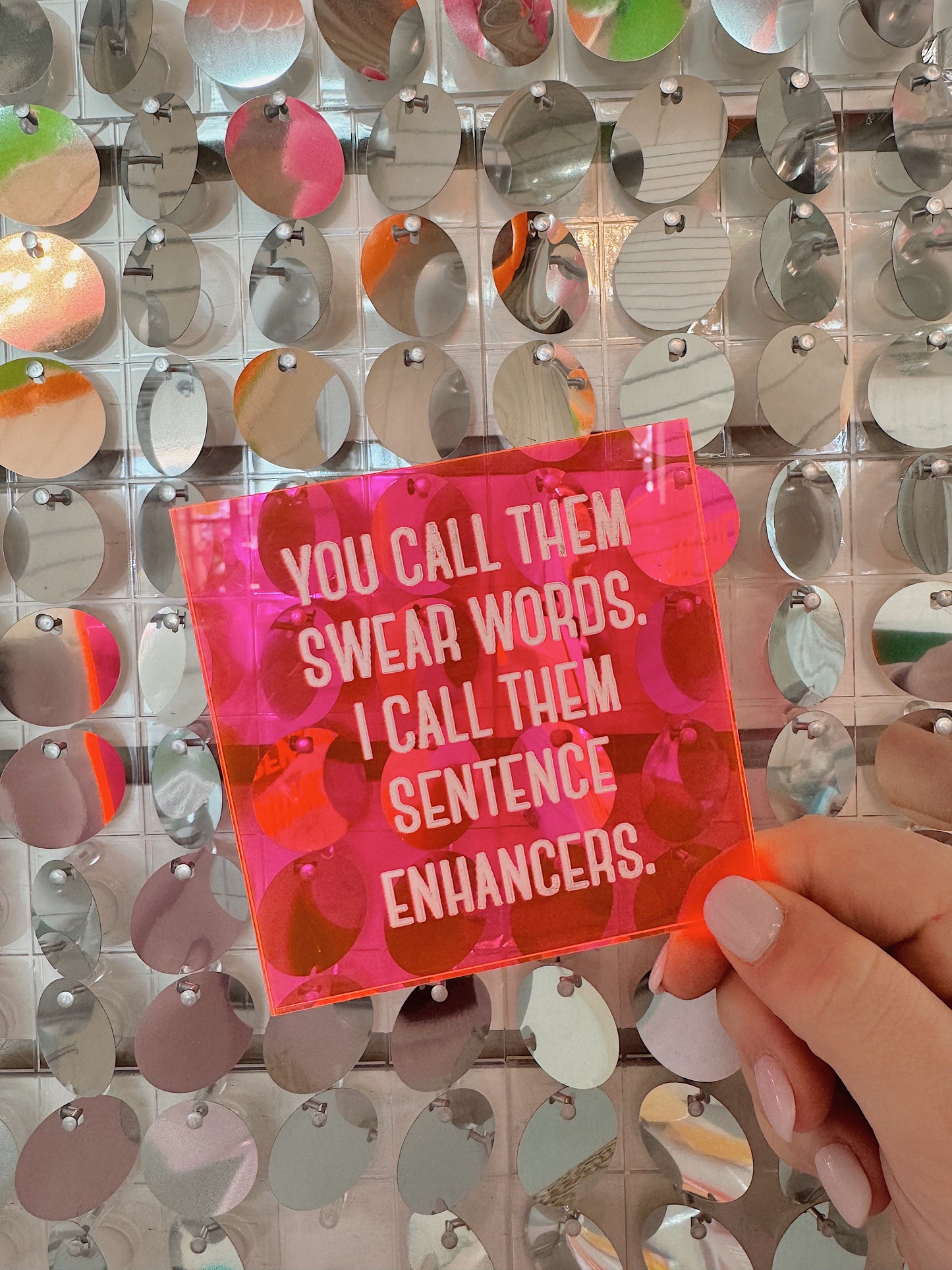 Swear Words, Sentence Enhancers Coaster