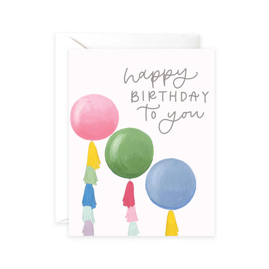 Birthday Balloons Greeting Card