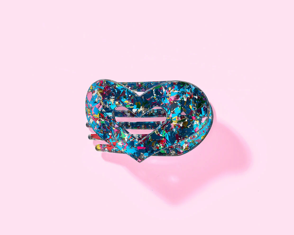 Blue Confetti Flat Clip