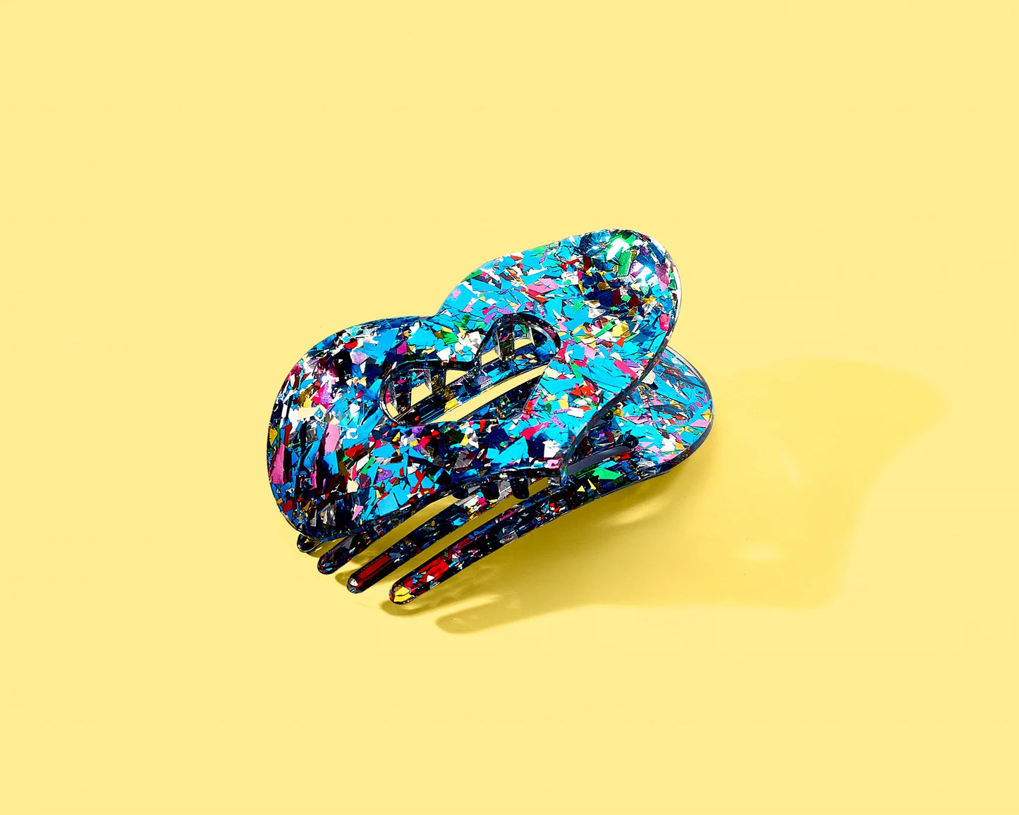 Blue Confetti Flat Clip
