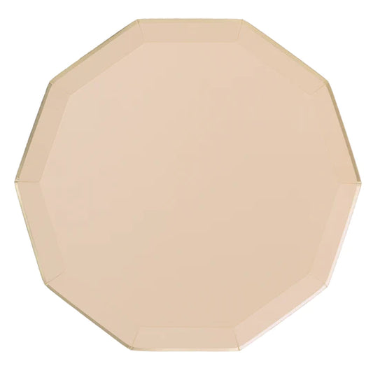 Perfectly Peach Hex Plates