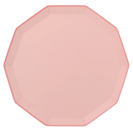 Petal Pink Hex Plates