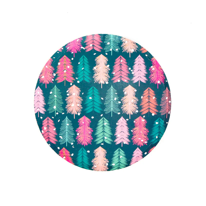 Bottle Brush Tree Paper Plates