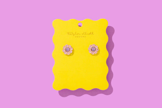 Caroline Stud | Purple