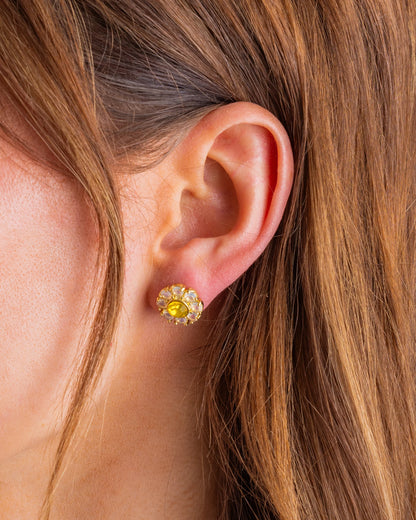 Caroline Stud | Yellow