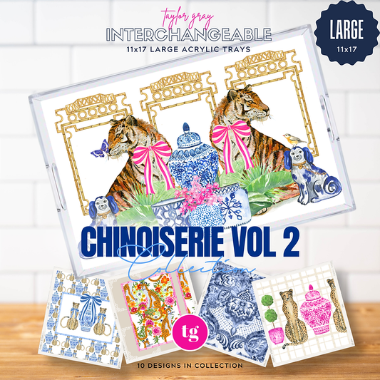 Chinoiserie Tray Inserts | Large