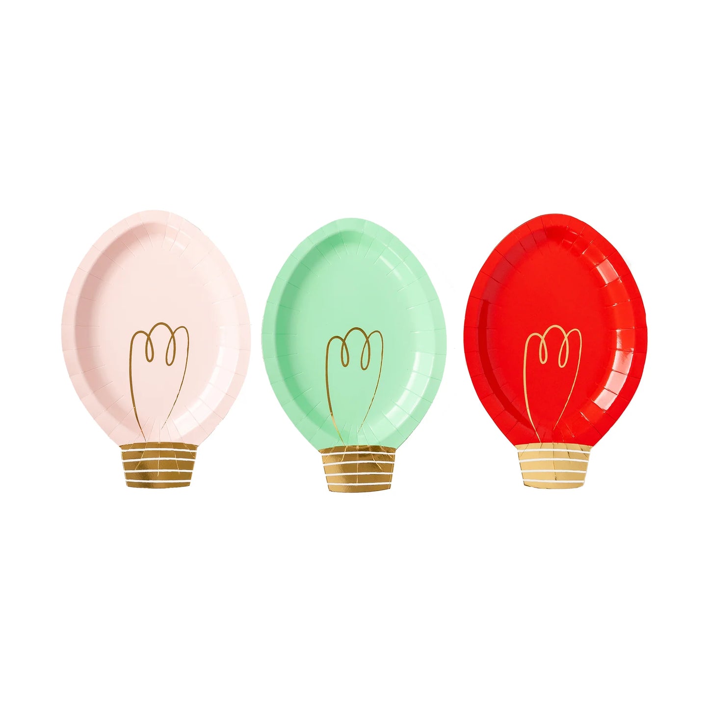 Christmas Bulb Plates