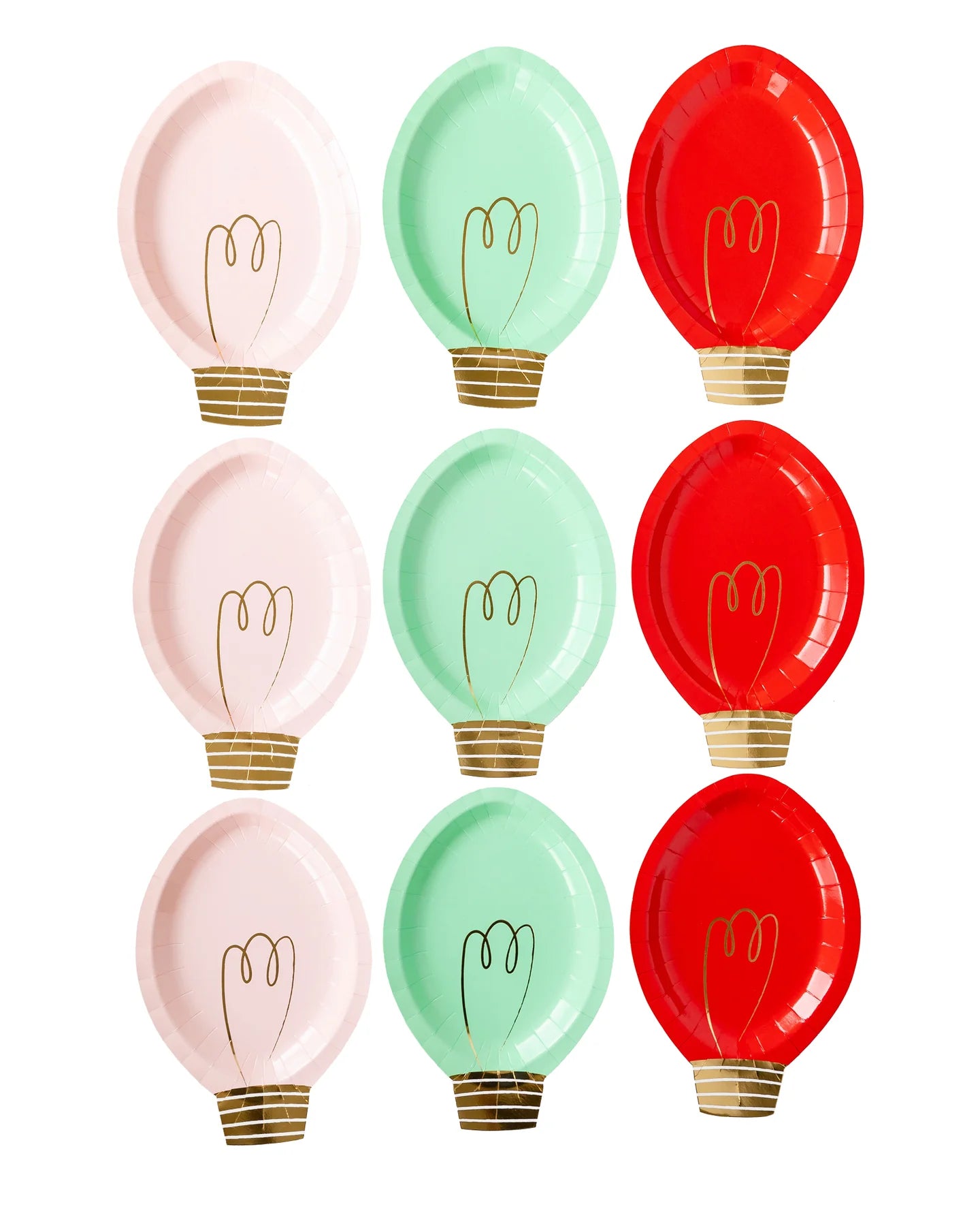 Christmas Bulb Plates