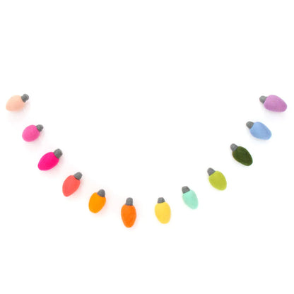 Christmas Bulbs Felt Garland