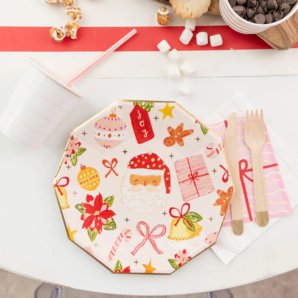 Christmas Toile Plates