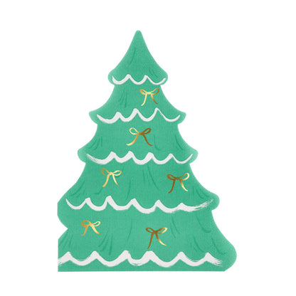 Christmas Trees With Bows Napkins