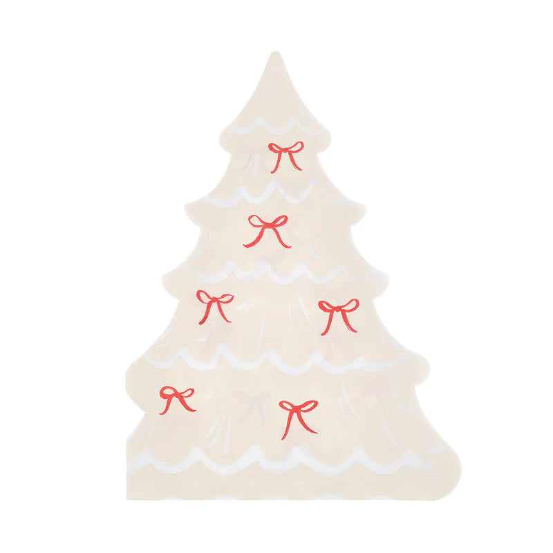 Christmas Trees With Bows Napkins