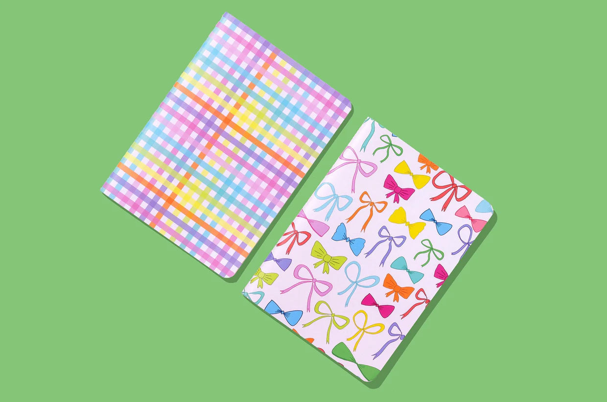 Colorful Bows Notebook Set