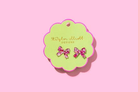 Confetti Bow Studs