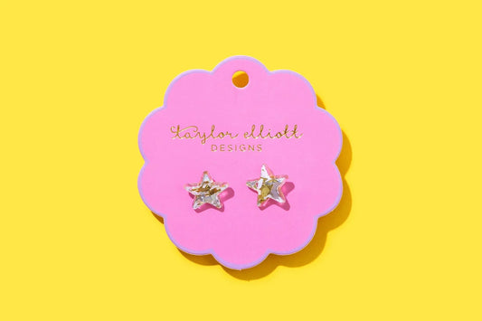 Confetti Star Studs