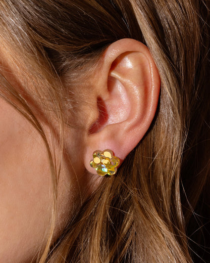 Confetti Yellow Stud Earrings