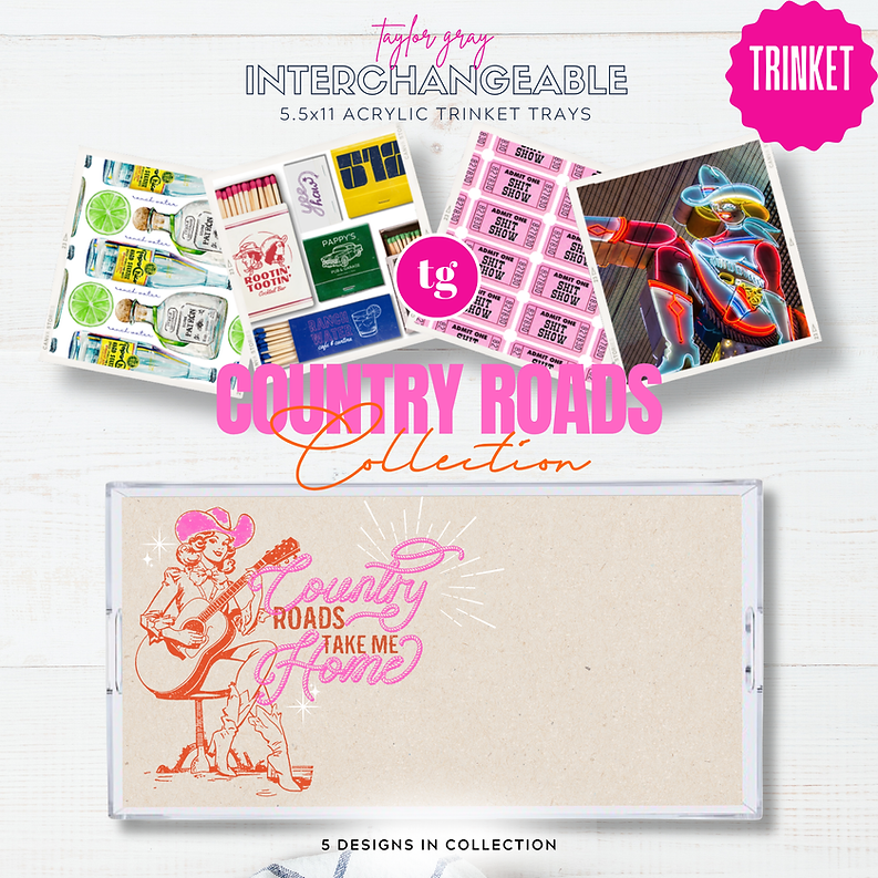 Country Roads Tray Inserts | Small