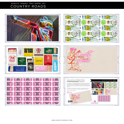 Country Roads Tray Inserts | Small
