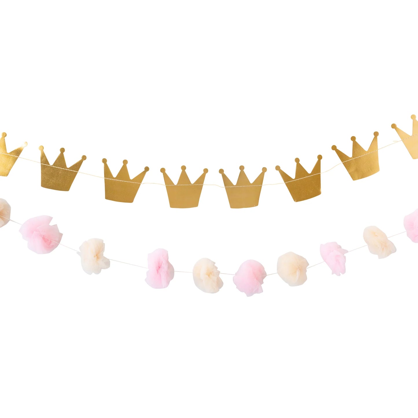 Crowns & Pom Pom Princess Banner