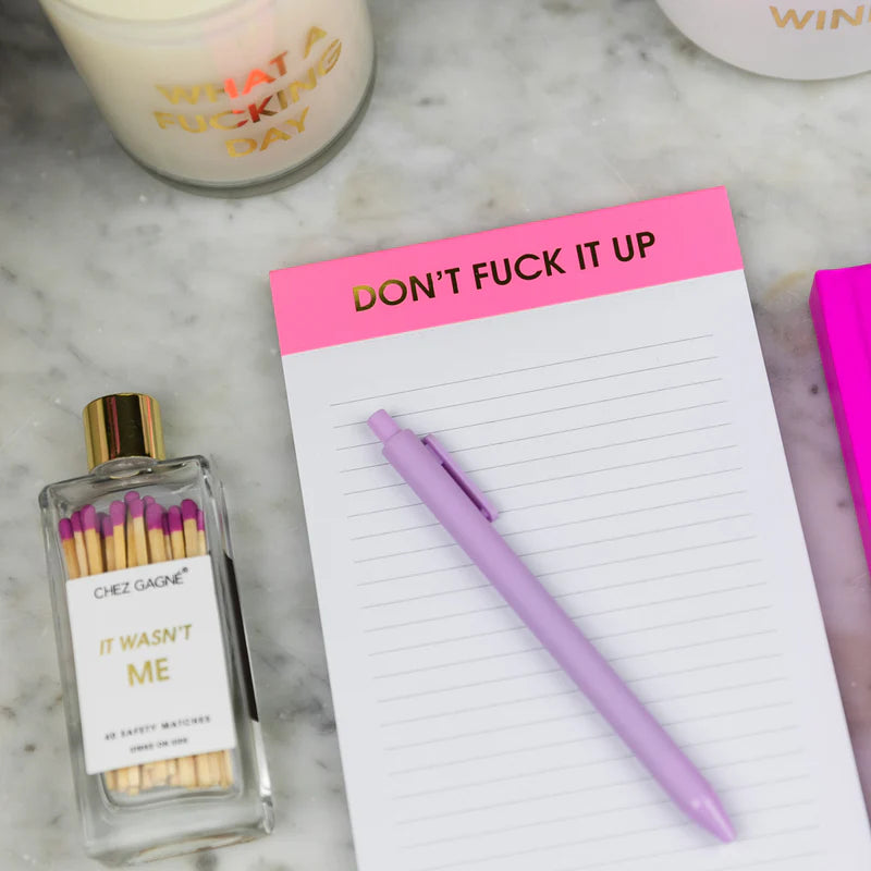 Don't F*ck It Up Notepad