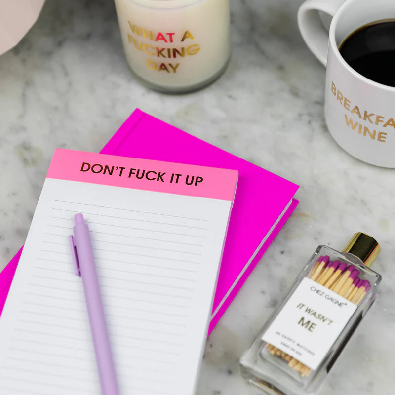 Don't F*ck It Up Notepad