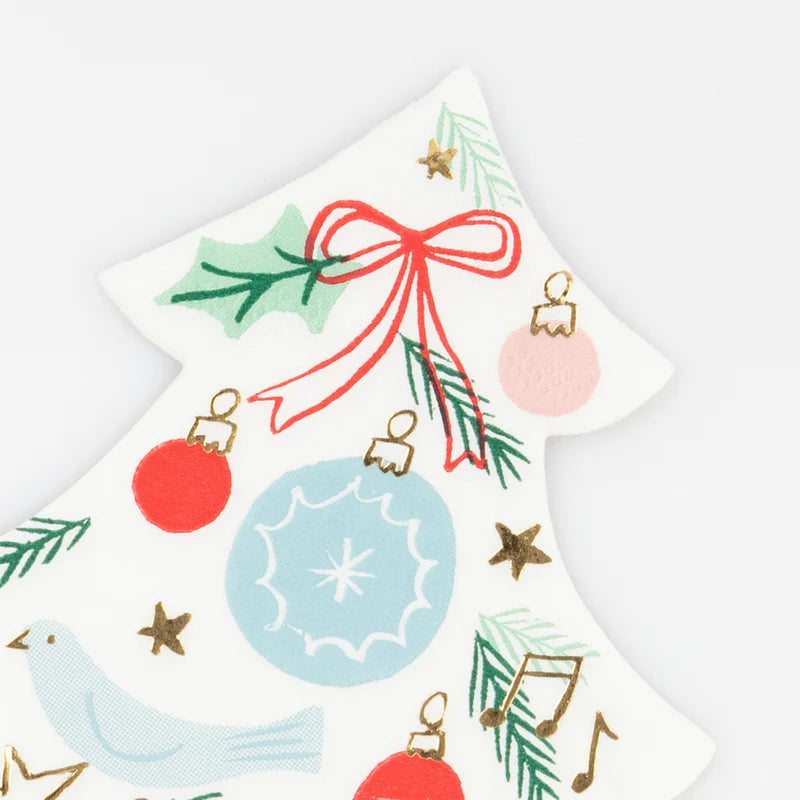 Festive Pattern Tree Napkins