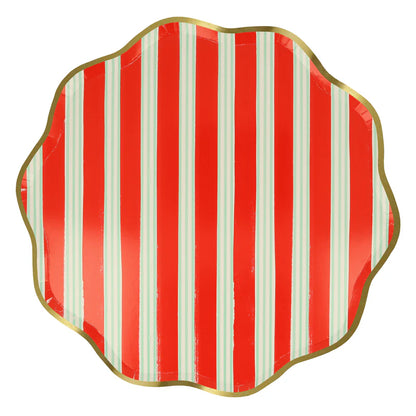 Festive Stripe Dinner Plate
