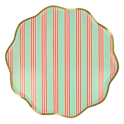 Festive Stripe Dinner Plate